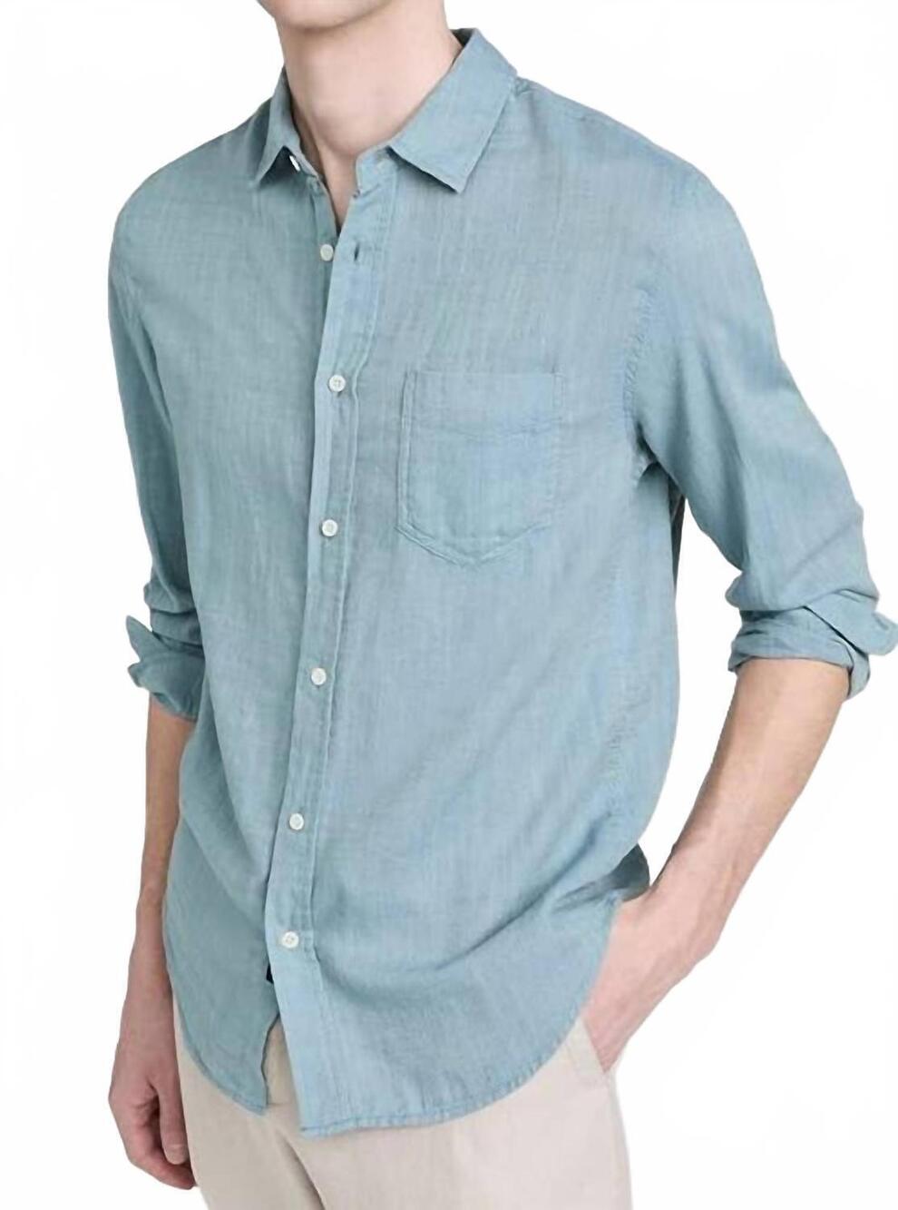 NEW RAILS wyatt shirt in sea green